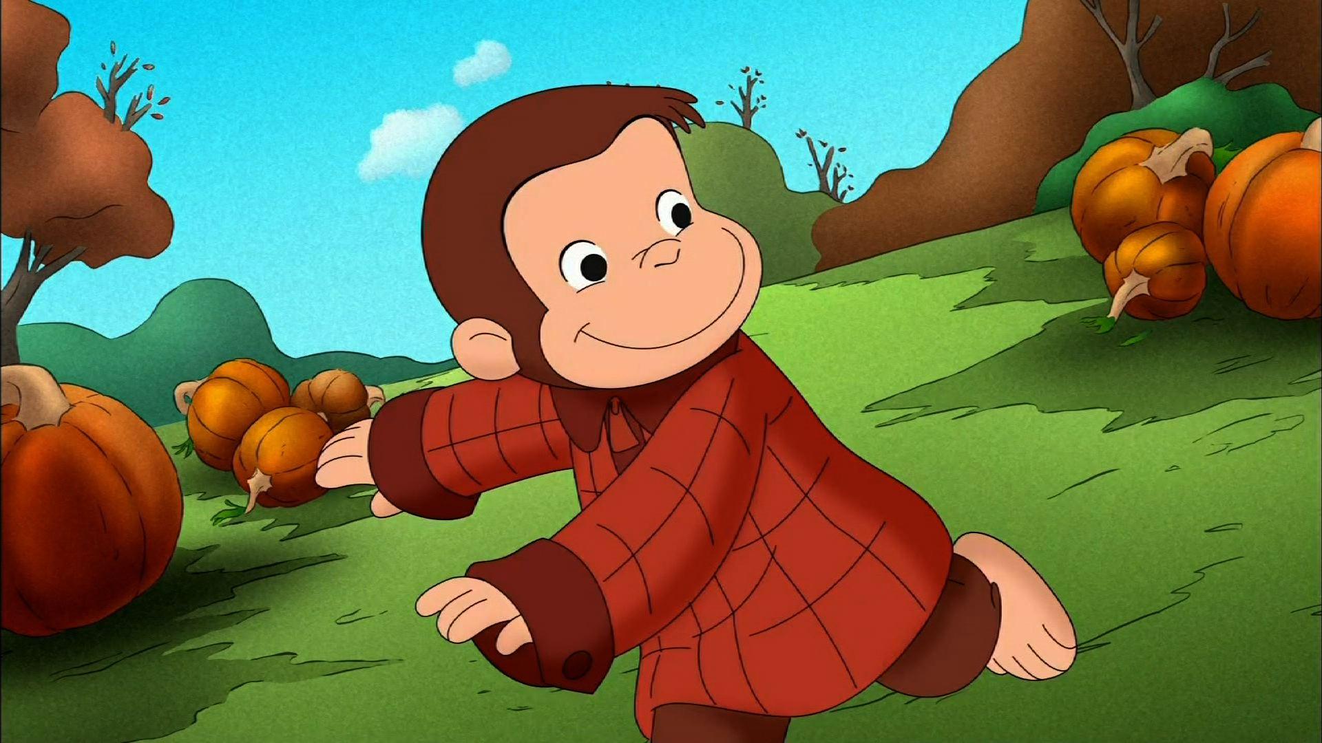 Curious george google meet background