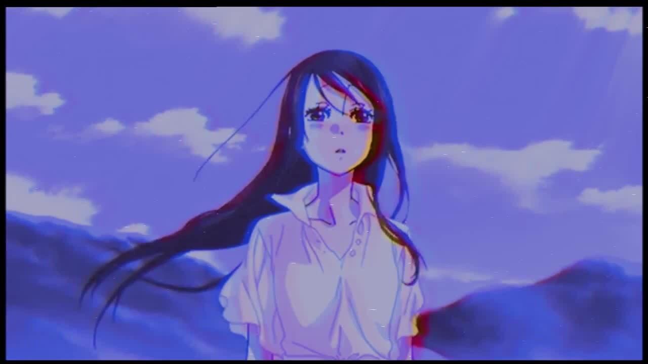 Aesthetic, anime art, pink, kawaii, kiss, love, one person; Purple Aesthetic Girl Desktop Wallpapers Wallpaper Cave