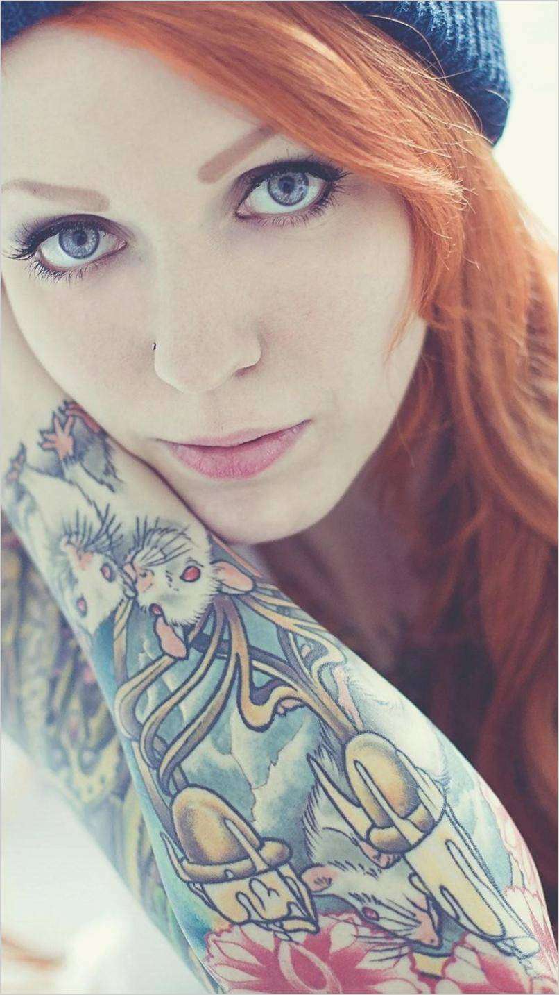 Iphone Tattoo Girl Wallpapers Wallpaper Cave
