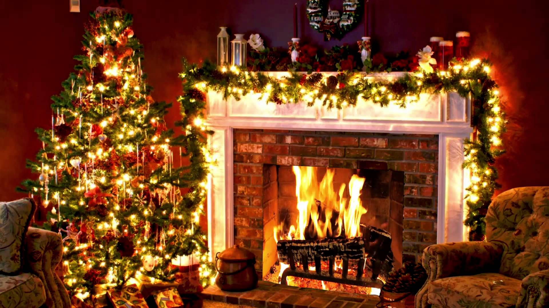 Create the perfect holiday ambiance with fireplace background christmas music and cozy vibes
