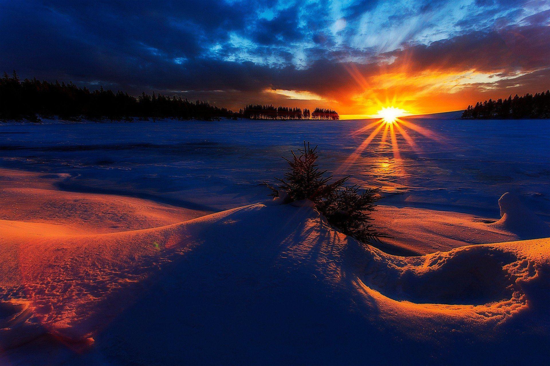 Winter sunrise wallpapers