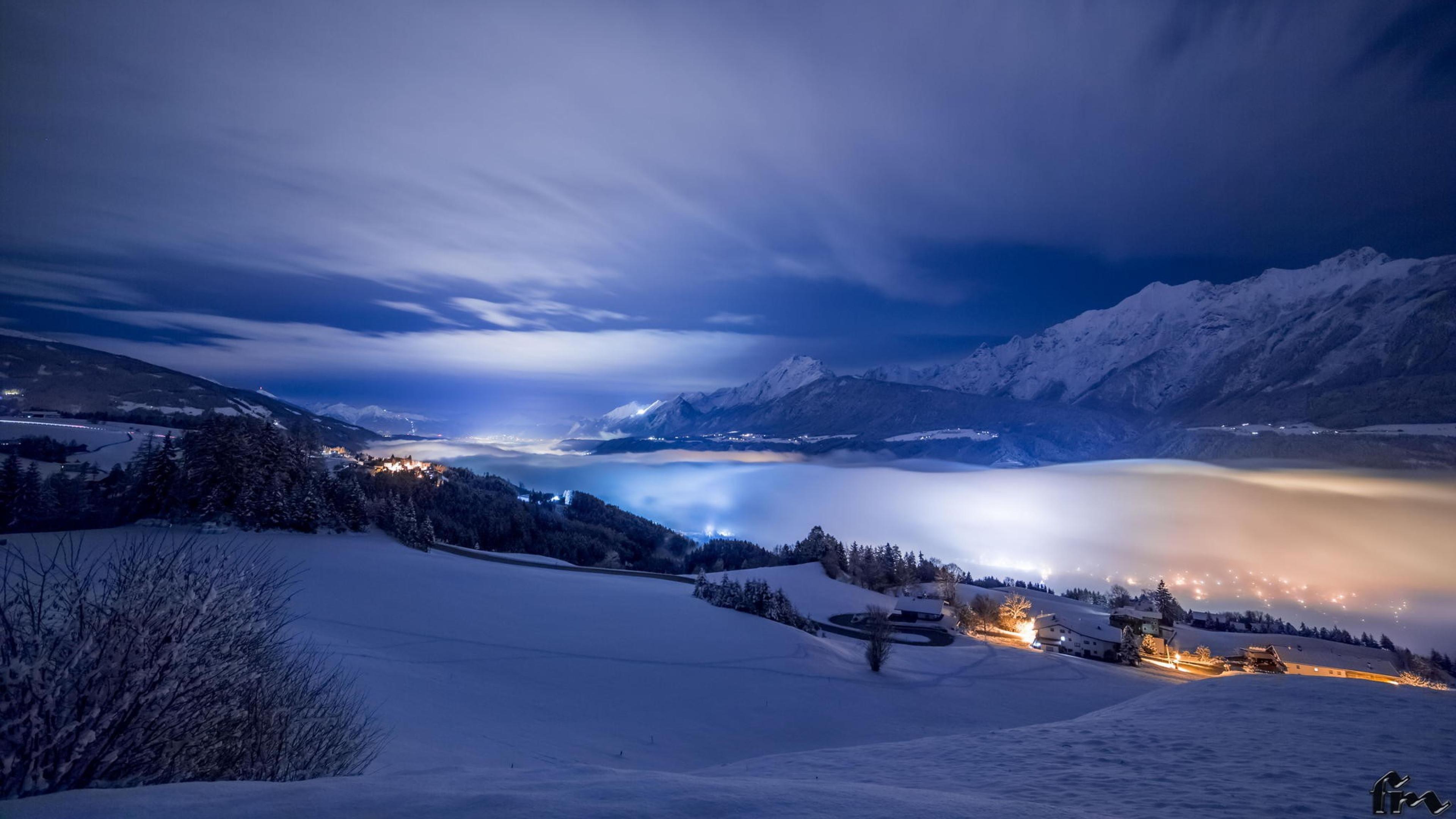 Ultra hd winter night wallpapers