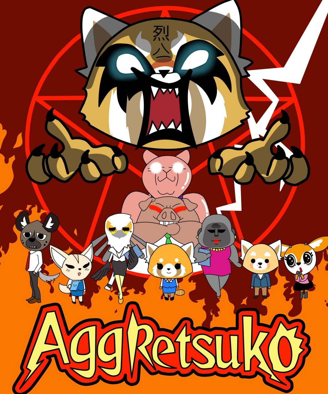 aggretsuko phone wallpapers wallpaper cave on aggretsuko wallpapers