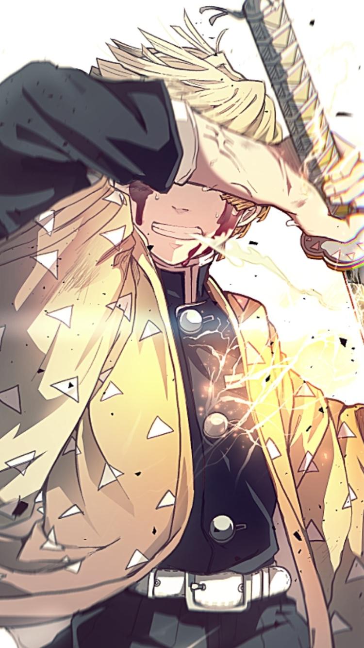 Zenitsu Agatsuma Kimetsu No Yaiba Wallpapers Wallpaper Cave