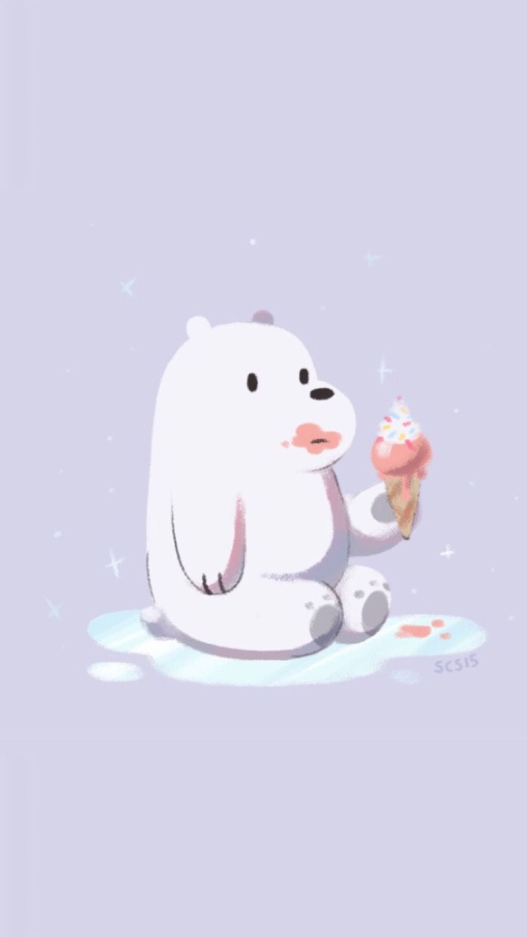 40 Wallpaper Iphone Wallpaper We Bare Bears Sad Background