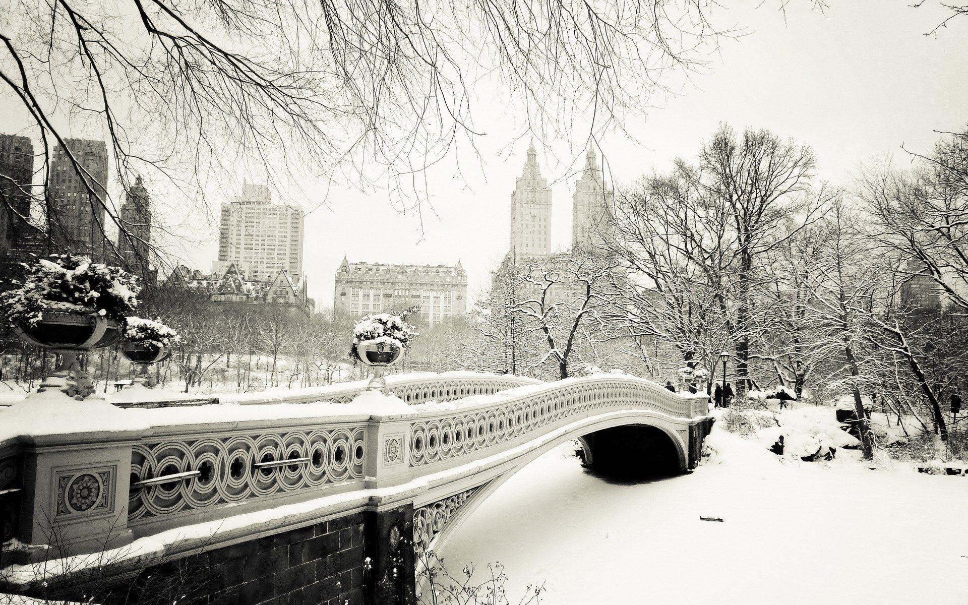 Central Park Winter Scenes Wallpapers - Wallpaper Cave