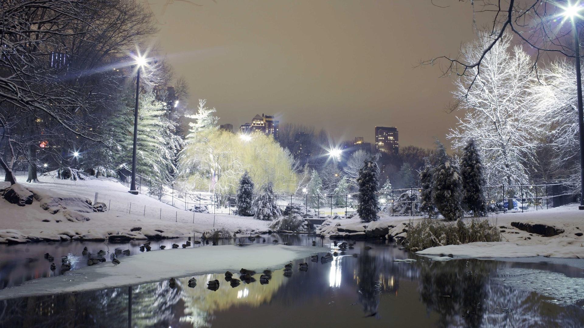 Central Park Winter Scenes Wallpapers - Wallpaper Cave