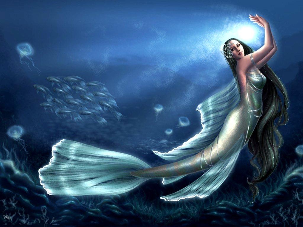 Anime Dark Mermaid Wallpapers Wallpaper Cave