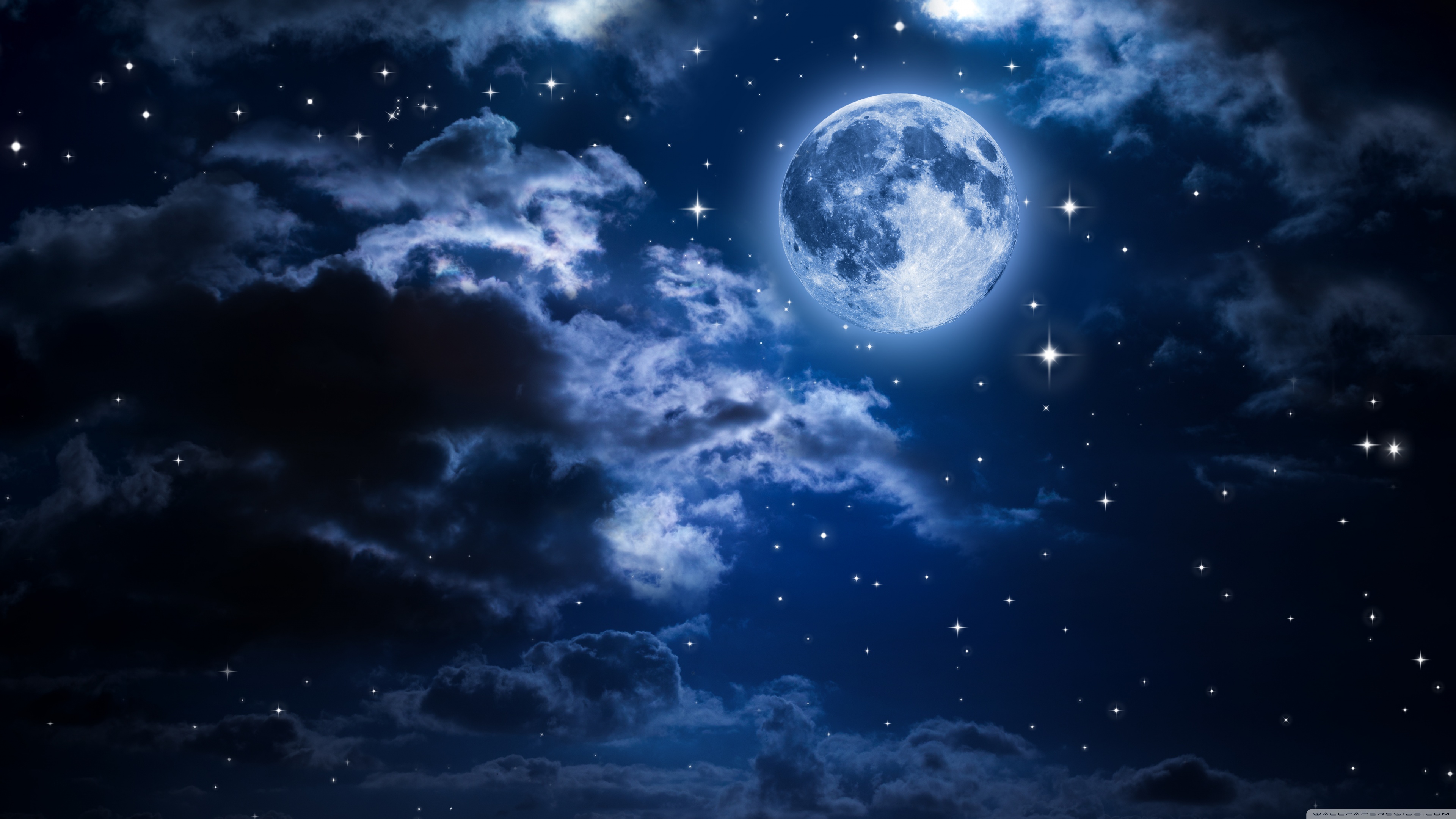 Why does the sky get dark at night? Sky And Moon Wallpapers Wallpaper Cave