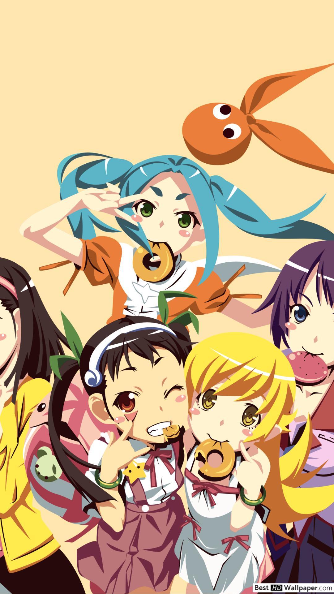 All are in 1536 x 2048 resolution, make em' your phone wallpapers! Monogatari Mobile Wallpapers Wallpaper Cave