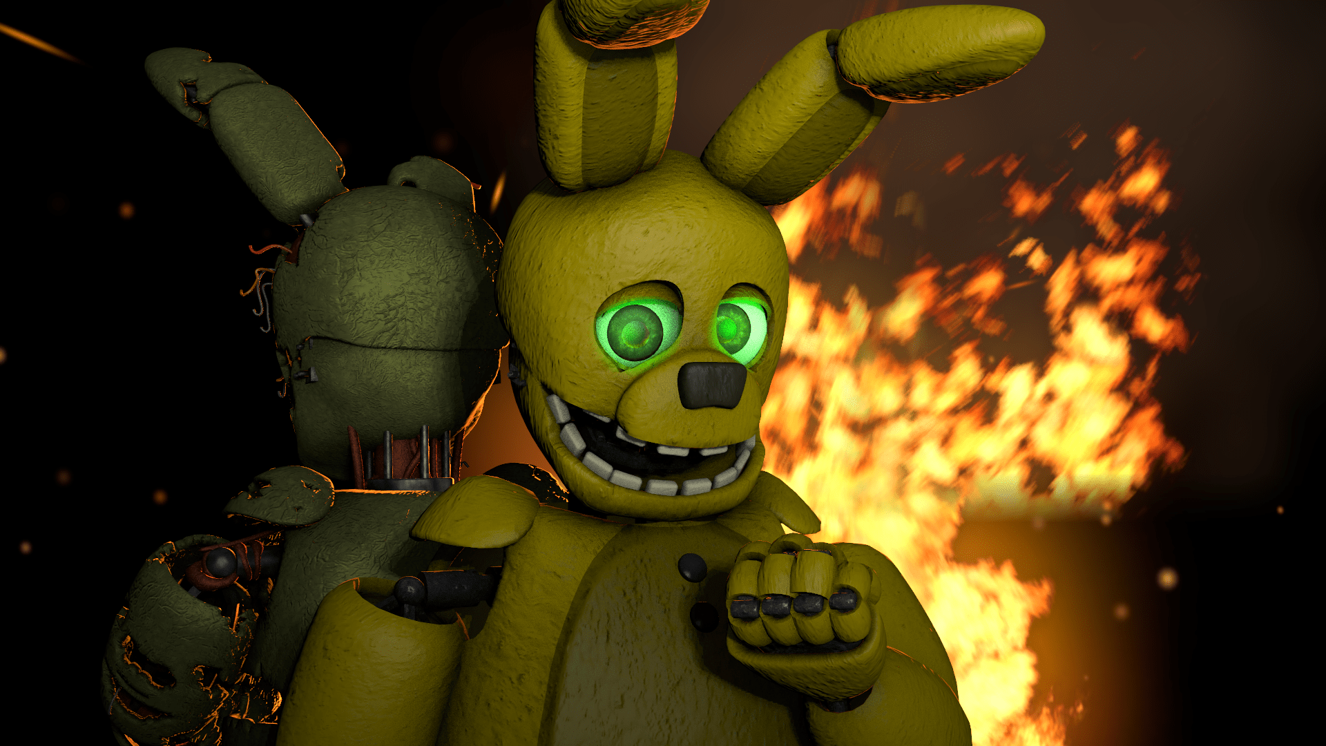 springtrap x golden freddy wallpapers wallpaper cave on springtrap x golden freddy wallpapers