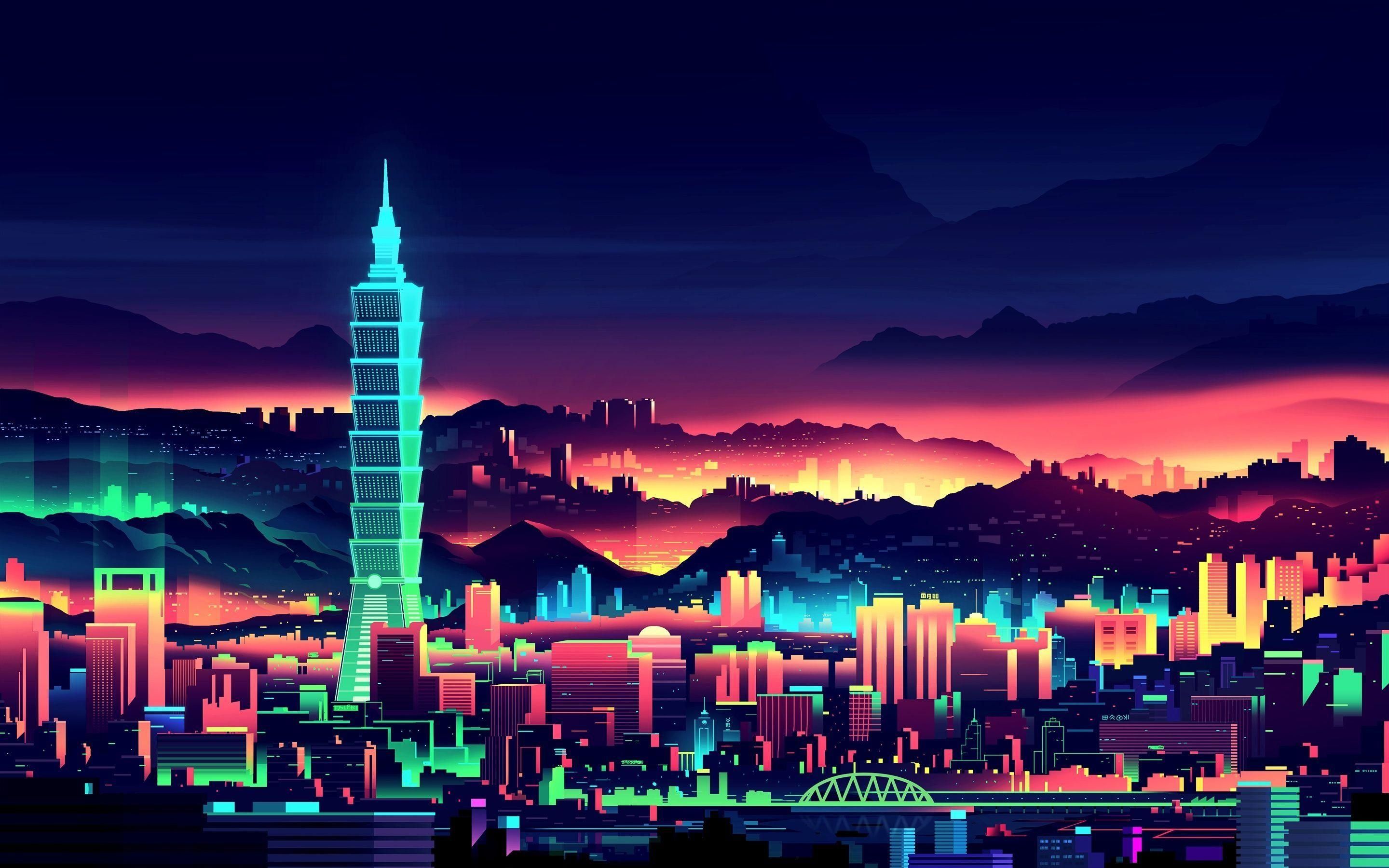 retro anime city wallpapers wallpaper cave on animated city wallpapers