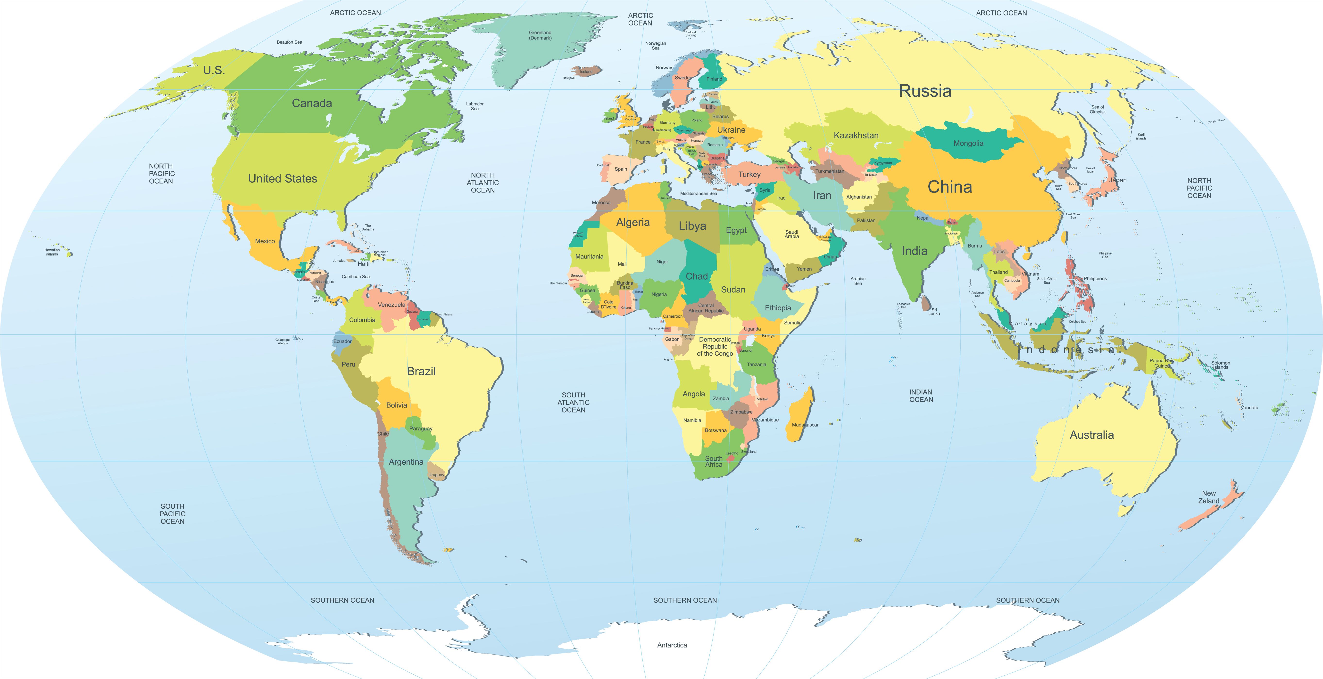 World Map HD Wallpaper Cave Wp6009513 