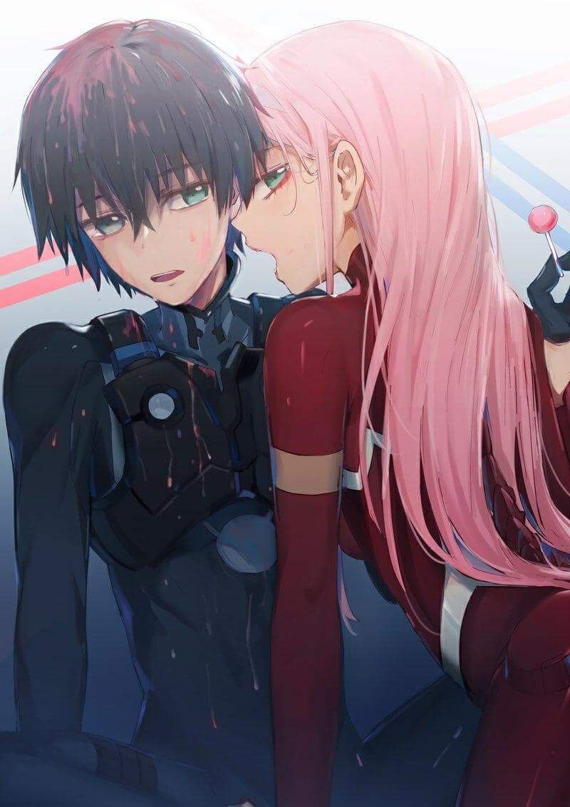 Anime Zero Two Hiro Wallpapers Wallpaper Cave