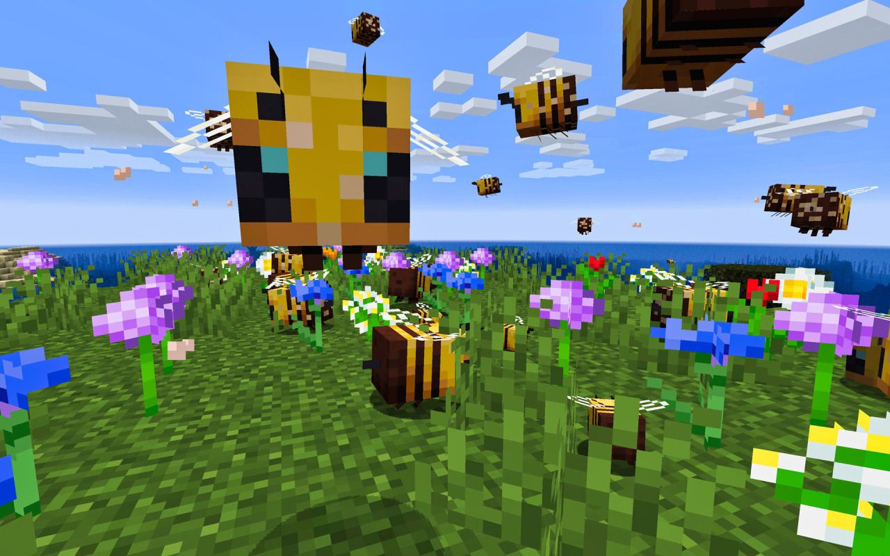minecraft bee wallpapers wallpaper cave on minecraft bees wallpapers