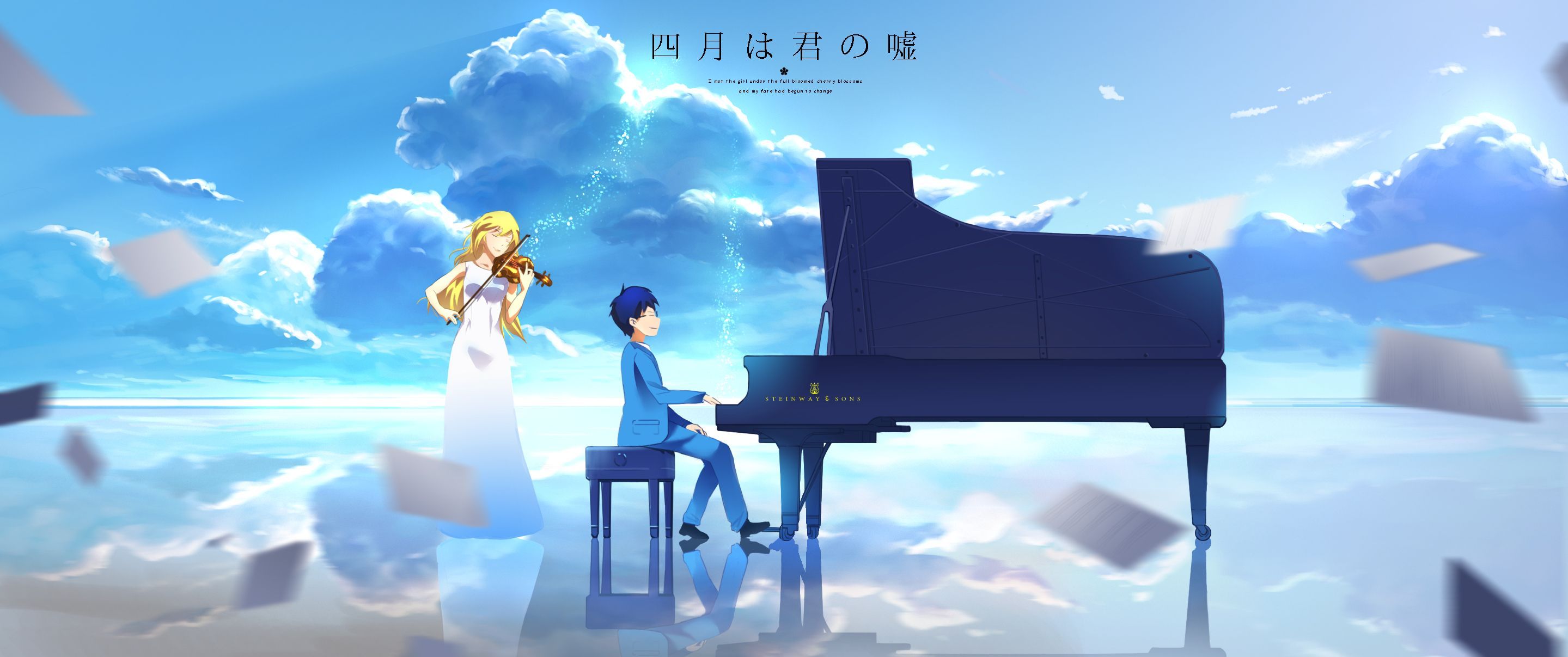 Your Lie In April Poster Desktop Wallpapers Wallpaper Cave
