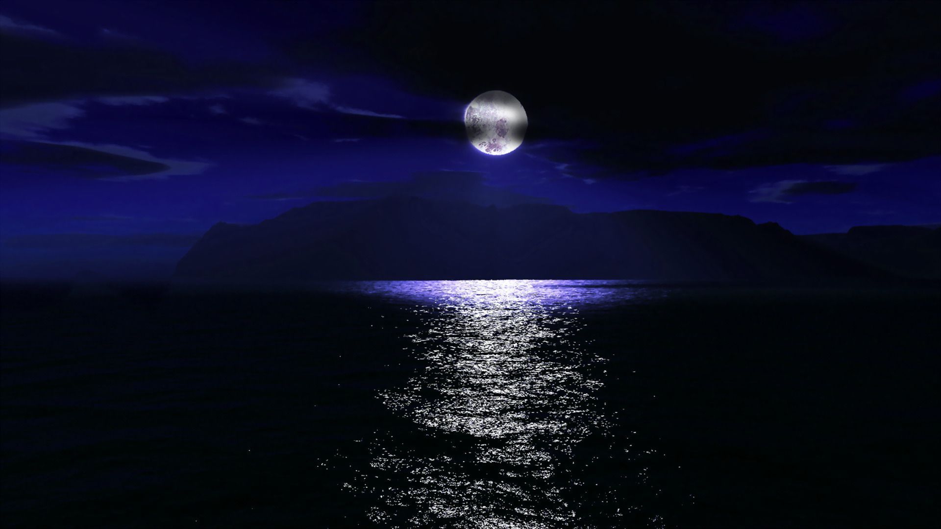 194 42 hd 1:00 nature landscape. Moon Over Ocean Waves Wallpapers Wallpaper Cave