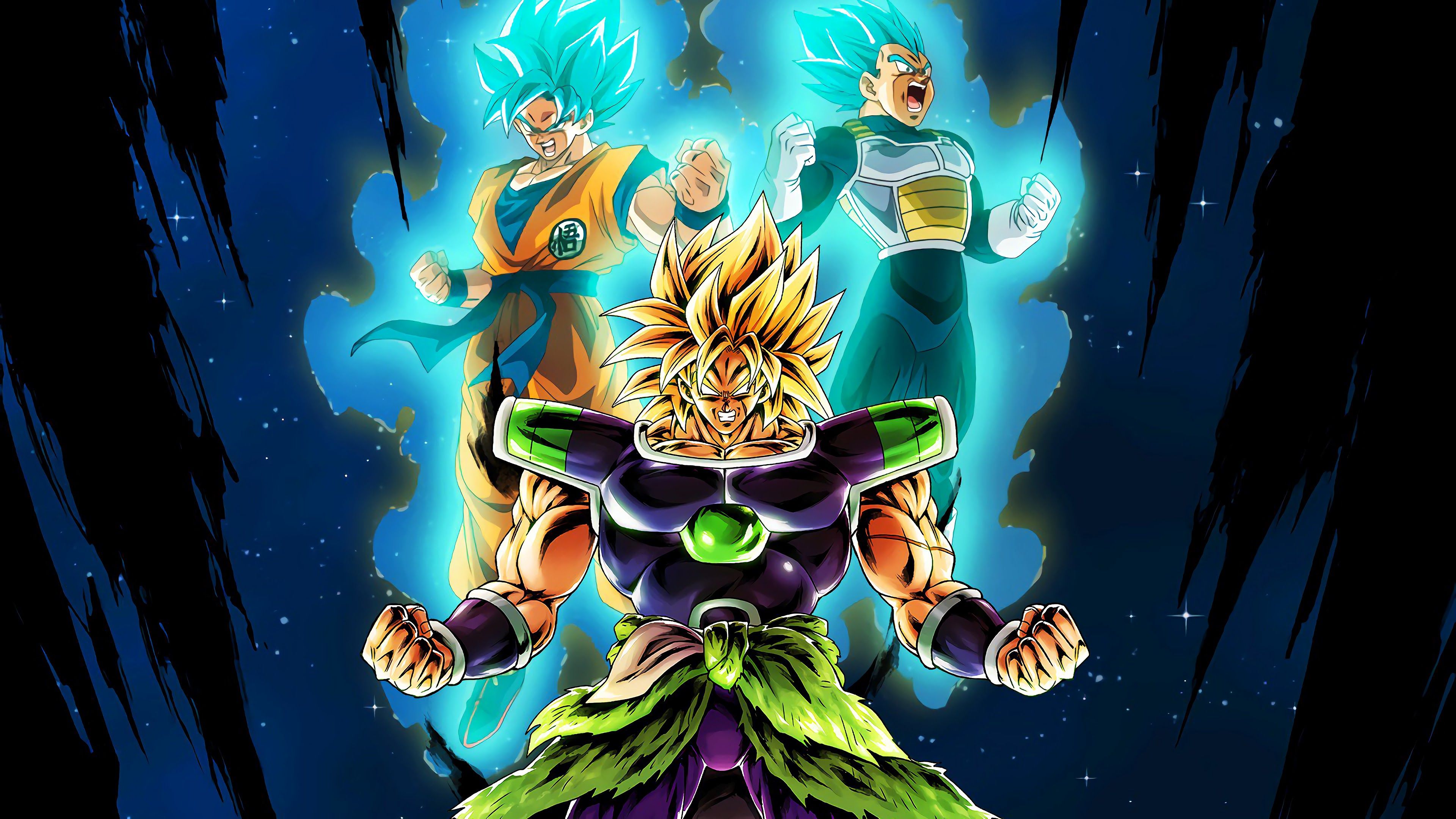 Broly vs goku 4k wallpapers