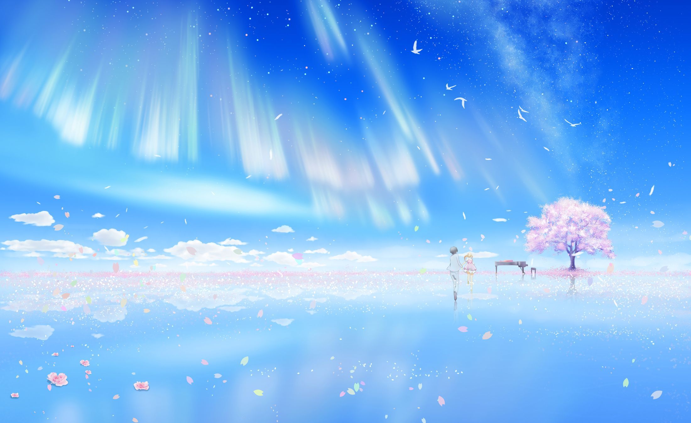 Your Lie In April Poster Desktop Wallpapers Wallpaper Cave
