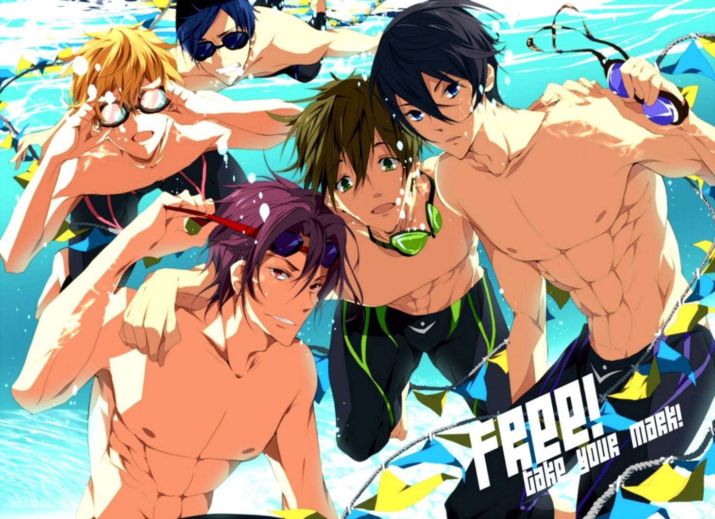 Test the speed of a flash usb drive with this freebie. Free Iwatobi Swim Club Anime Wallpapers Wallpaper Cave