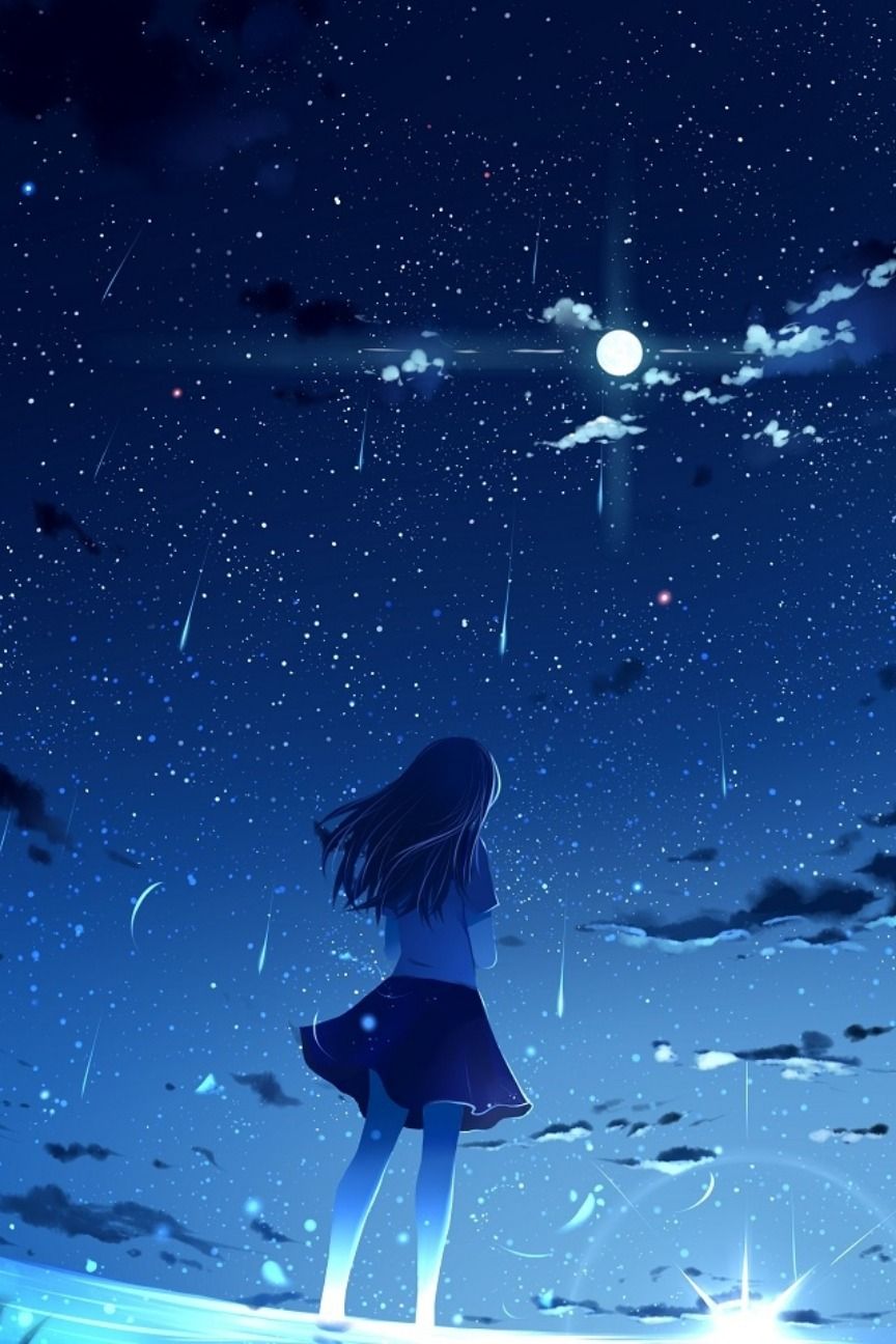 Night Anime Couple Wallpapers Wallpaper Cave