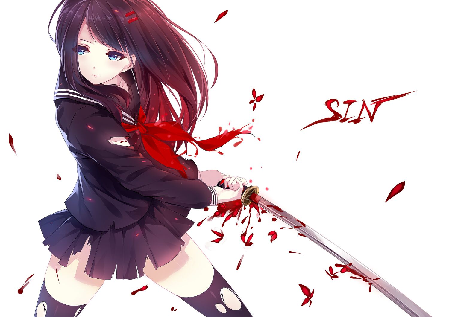 Katana Anime Girls Wallpapers Wallpaper Cave
