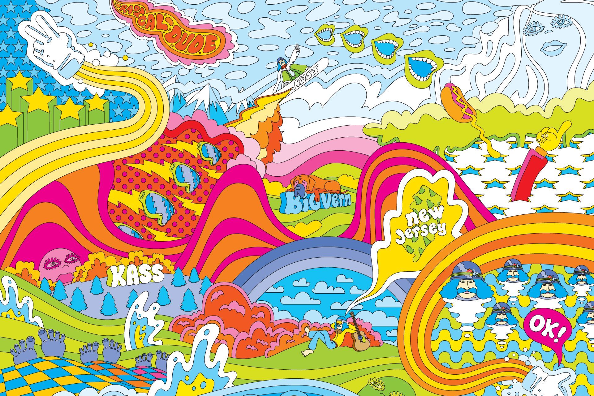 Cute beach aesthetic wallpaper for . Psychedelic 70s Aesthetic Wallpapers Wallpaper Cave