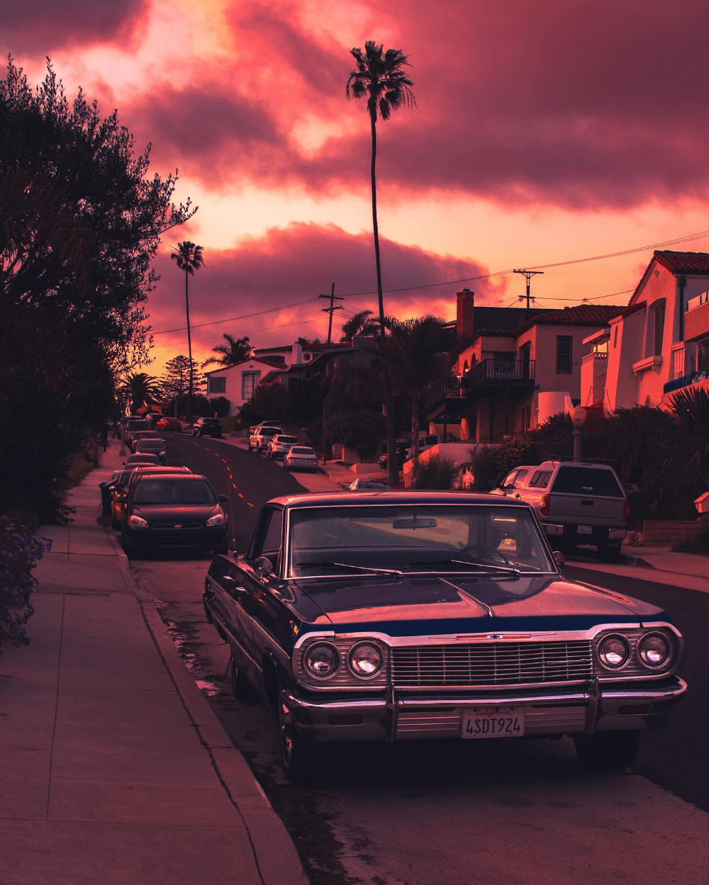 retro car sunset aesthetic wallpapers wallpaper cave