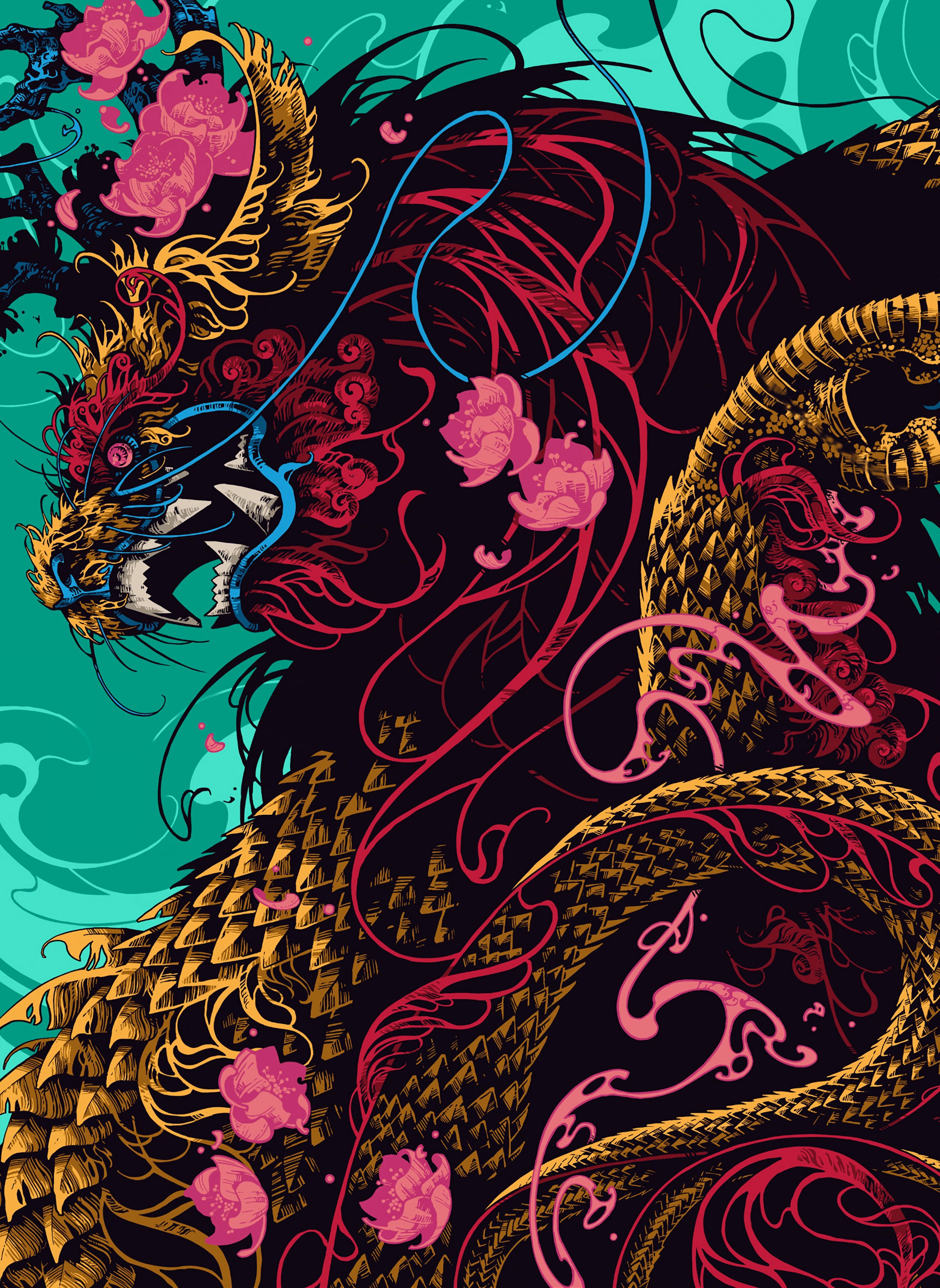 aesthetic japanese dragon wallpapers wallpaper cave on aesthetic dragon wallpapers