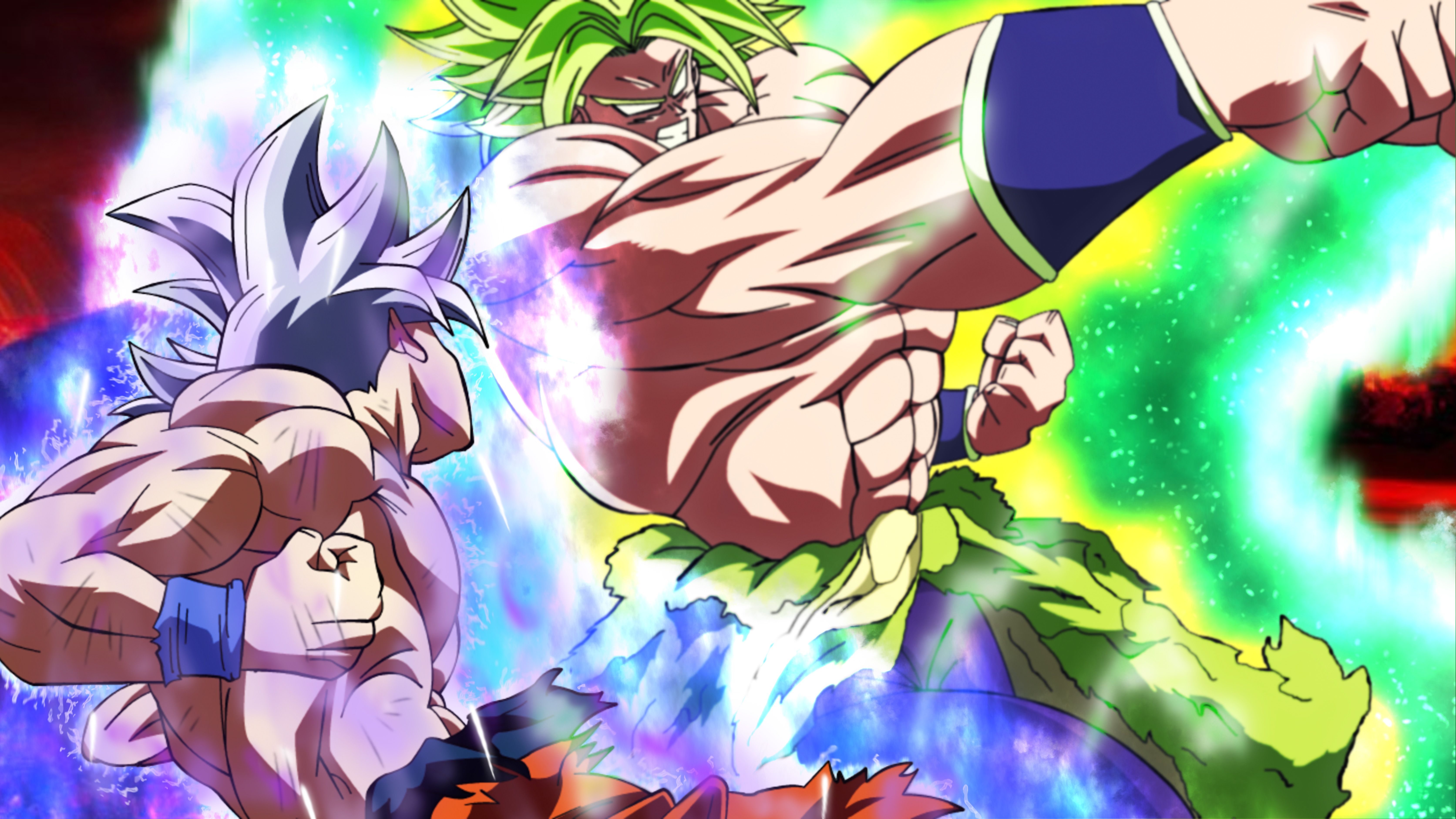 Gogeta vs broly 4k wallpapers