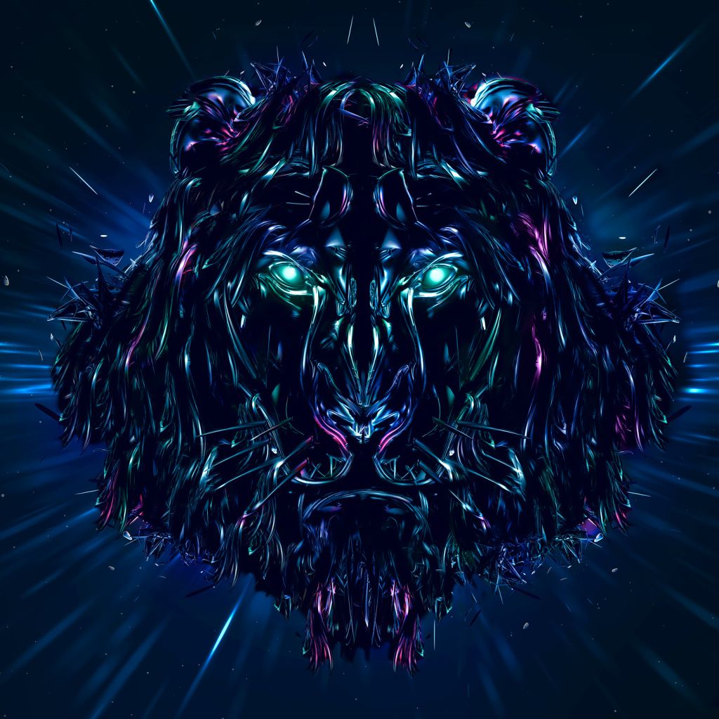 neon lion wallpapers wallpaper cave on neon lion wallpapers
