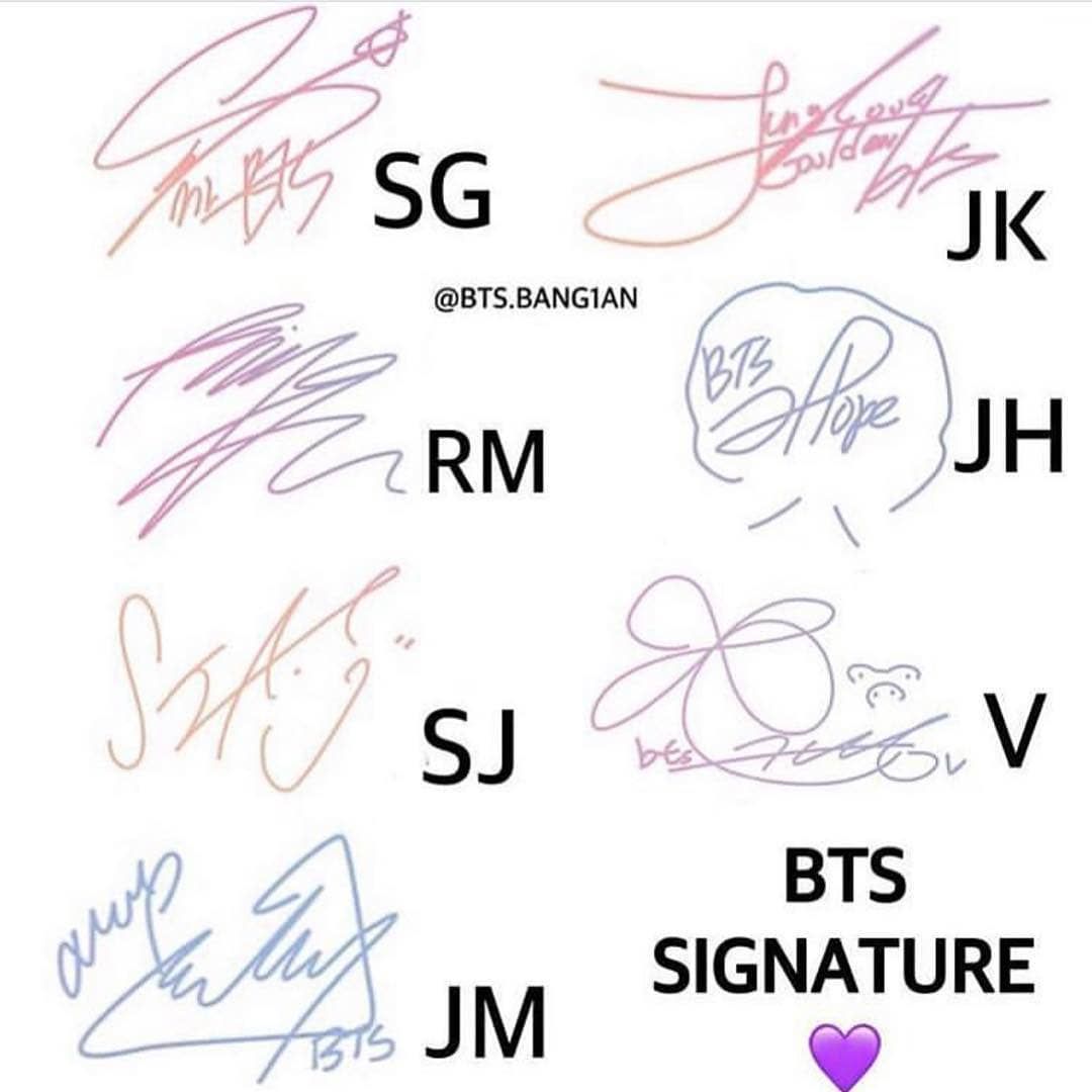 bts signature wallpapers wallpaper cave on bts signature wallpapers