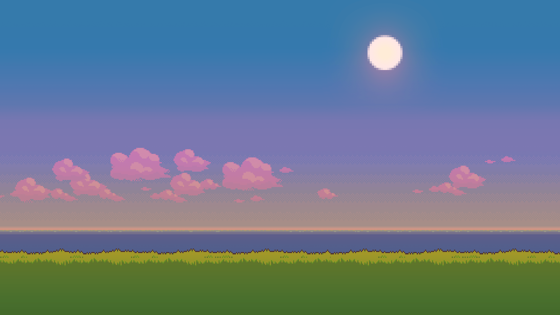 Landscape pixel art wallpapers