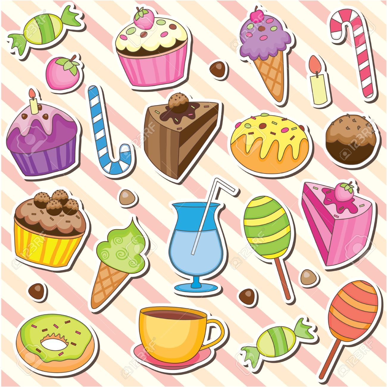 kawaii dessert wallpapers wallpaper cave on kawaii dessert wallpapers