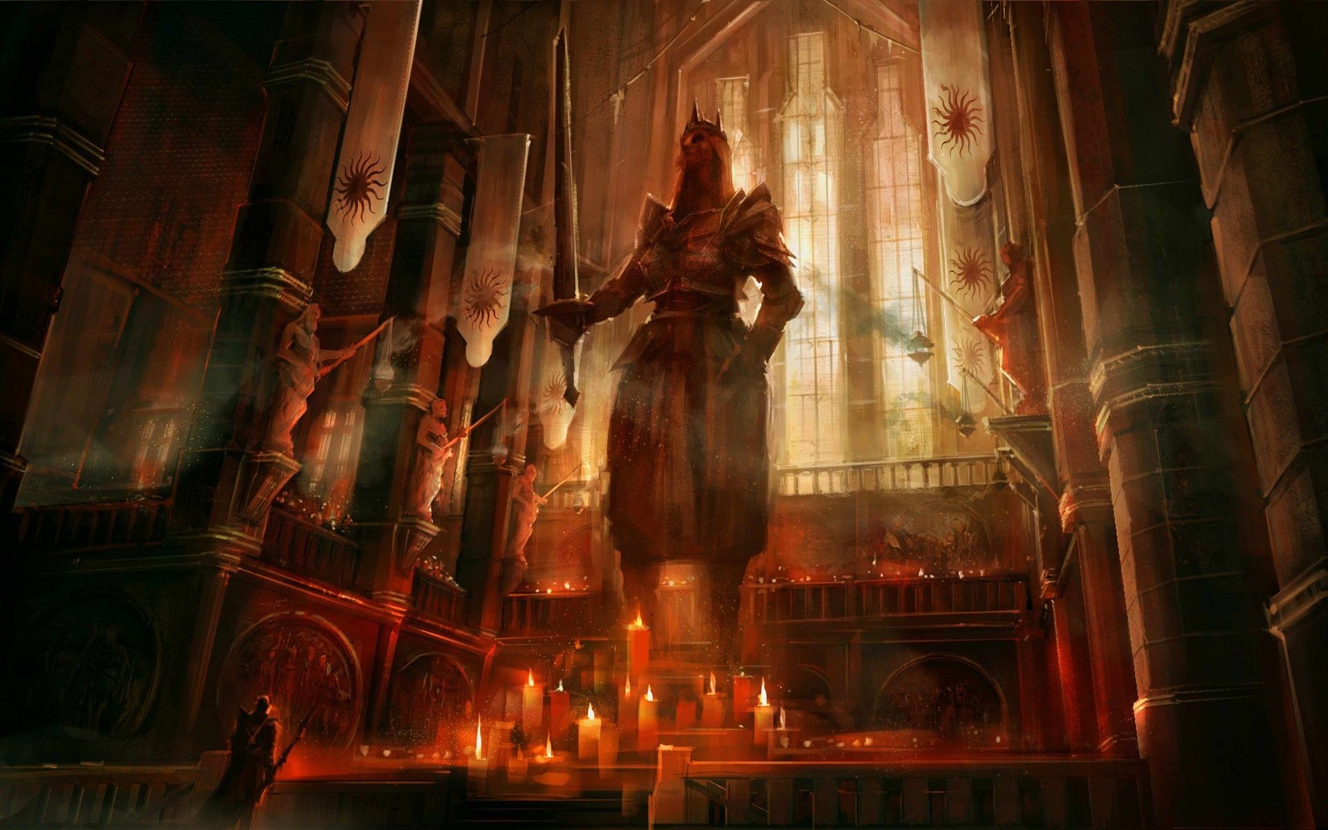 35+ Womenaltarmagicsmokefireartworkfantasy Art Wallpaper Gif