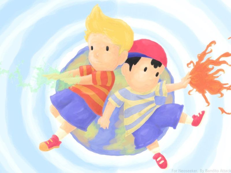 22 Ness Earthbound Wallpapers Wallpapersafari - Abstract Illustration Collection - Mobile Quality