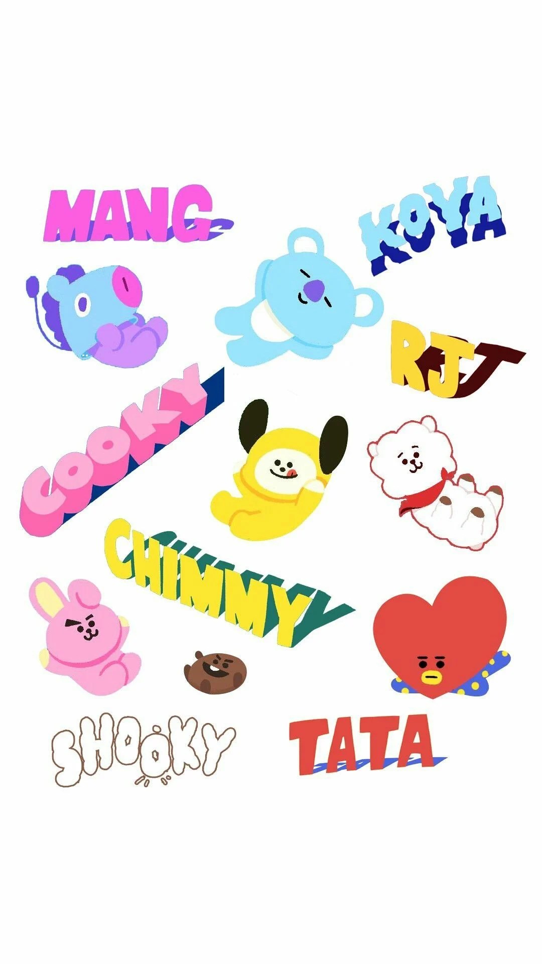 bts x bt21 wallpapers wallpaper cave on bts21 wallpapers