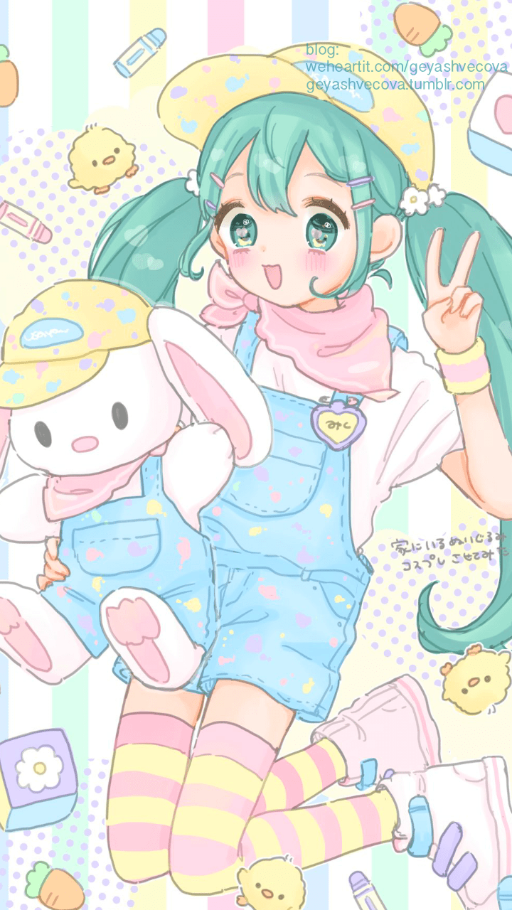 Hình ảnh Anime girl dễ thương, cute mang nét buồn nhẹ nhàng