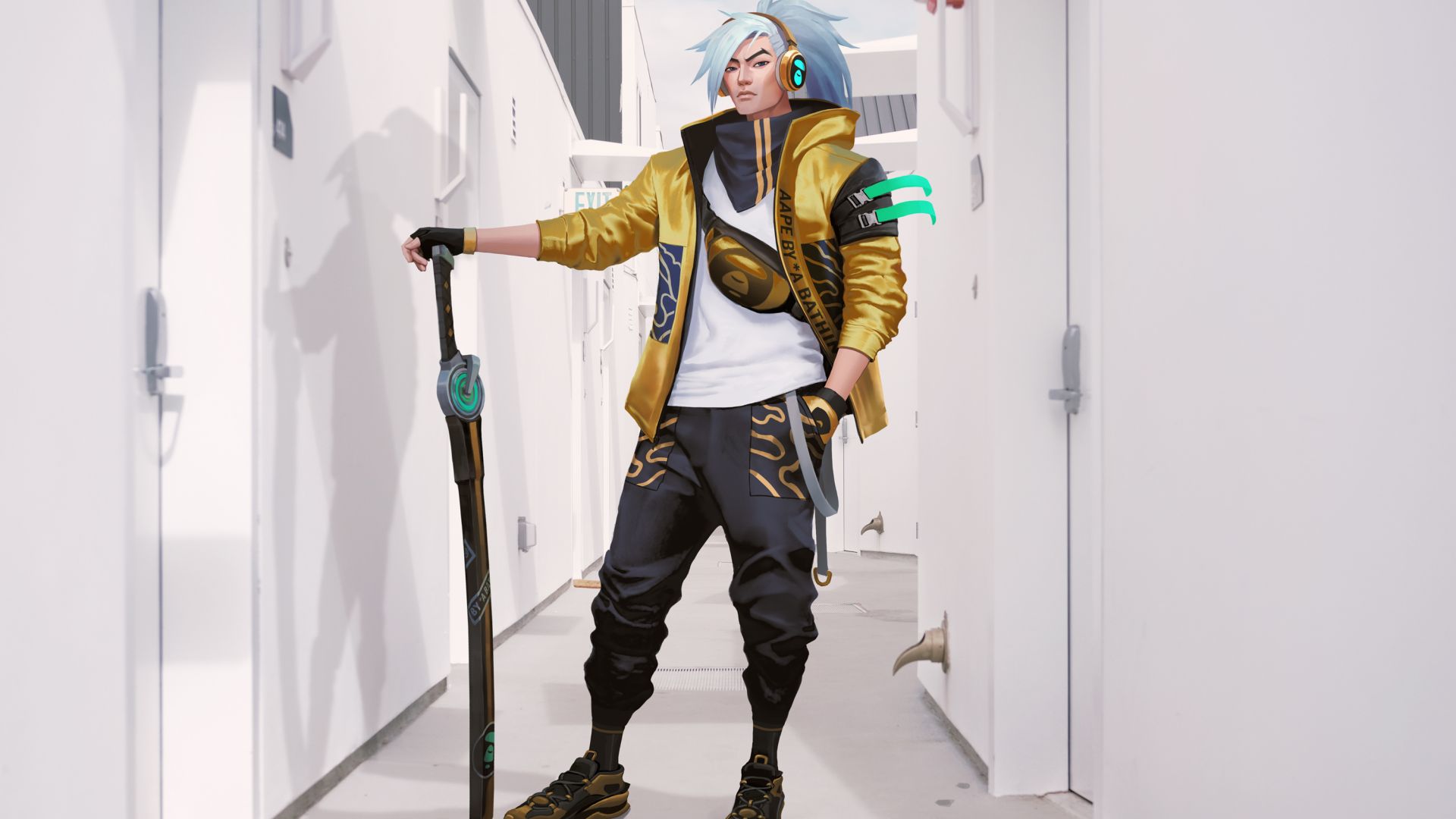 Anime chibi yasuo com cerca 9 cm de altura. True Damage Yasuo Prestige Edition Wallpapers - Wallpaper Cave