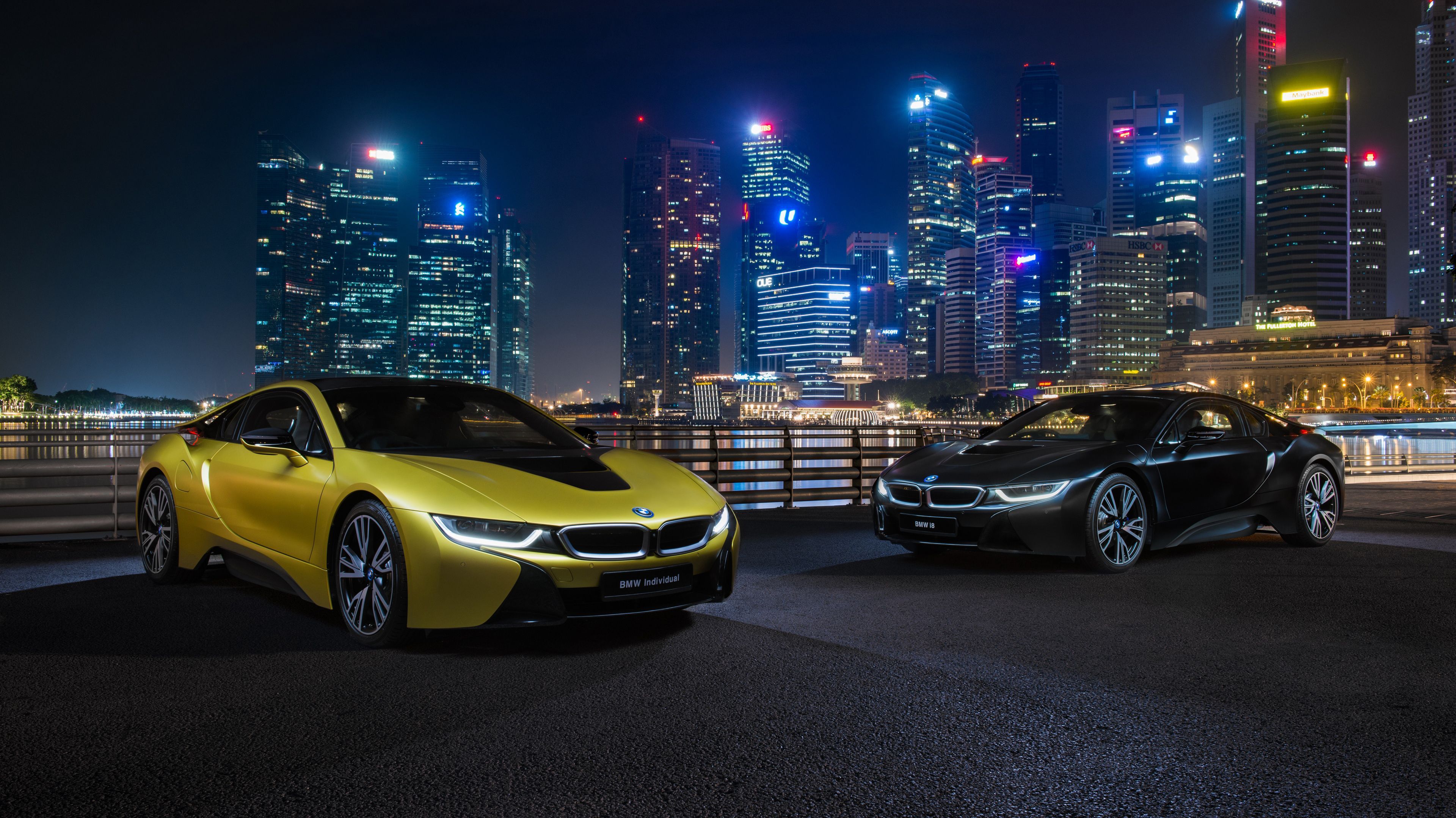 Gold bmw i8 wallpapers