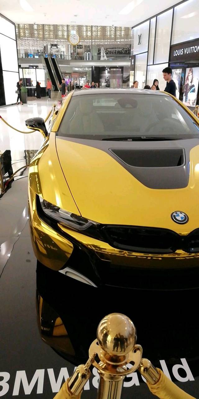 Gold bmw i8 wallpapers