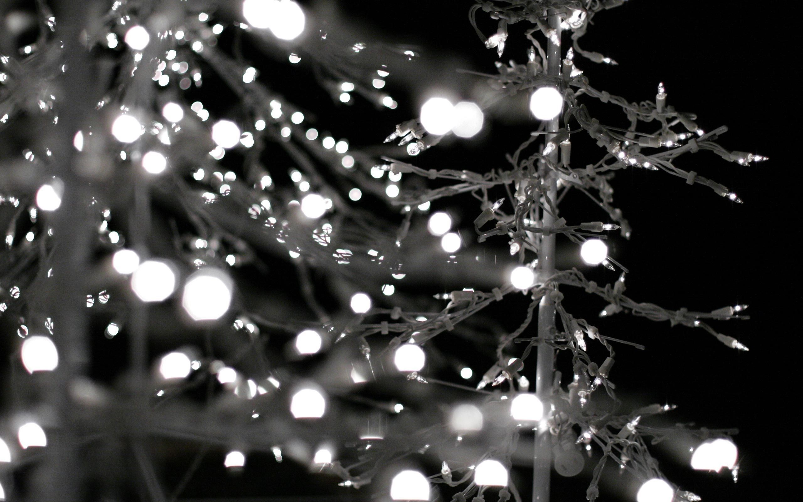 Christmas lights white wallpapers