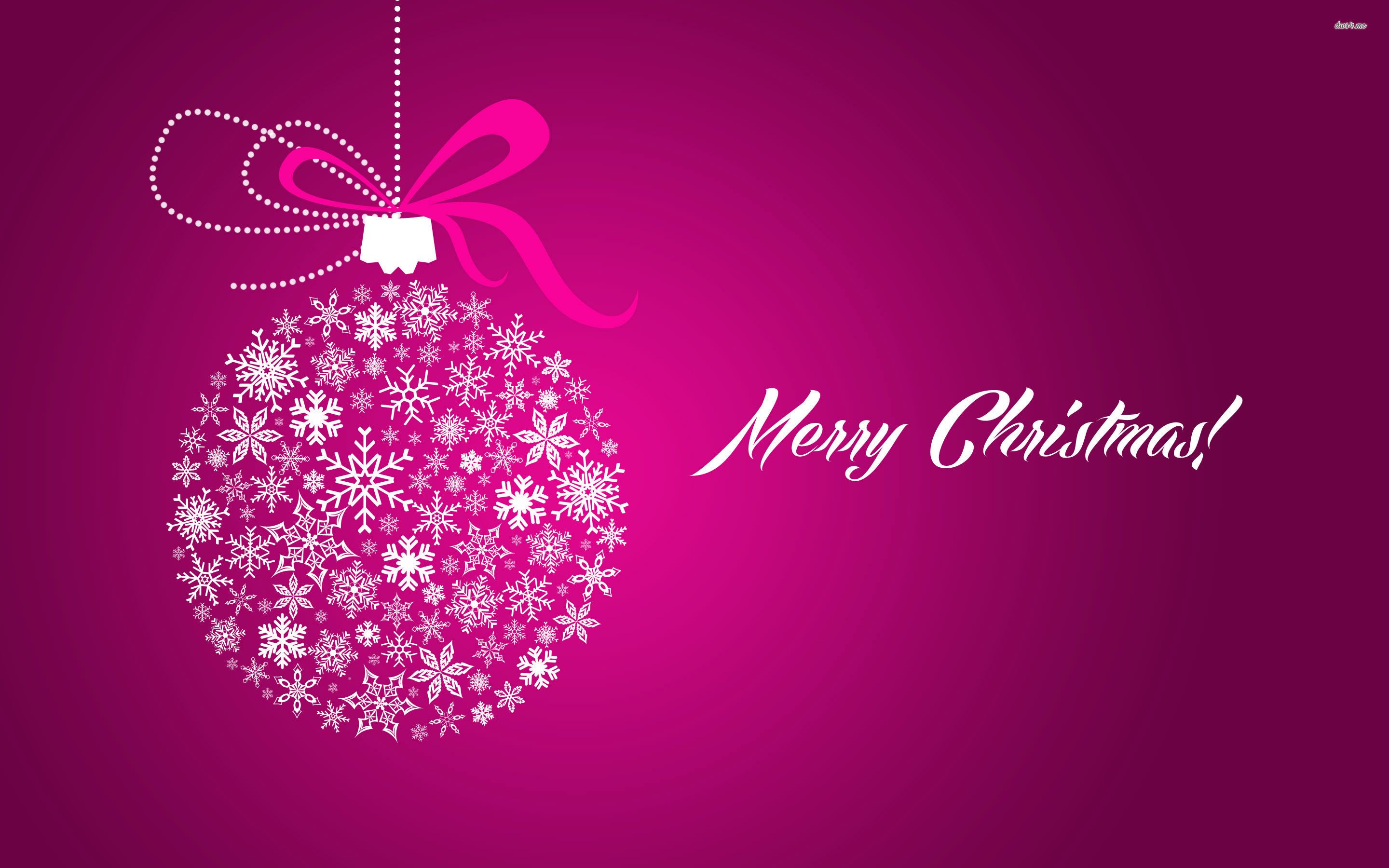 Merry christmas pink wallpapers