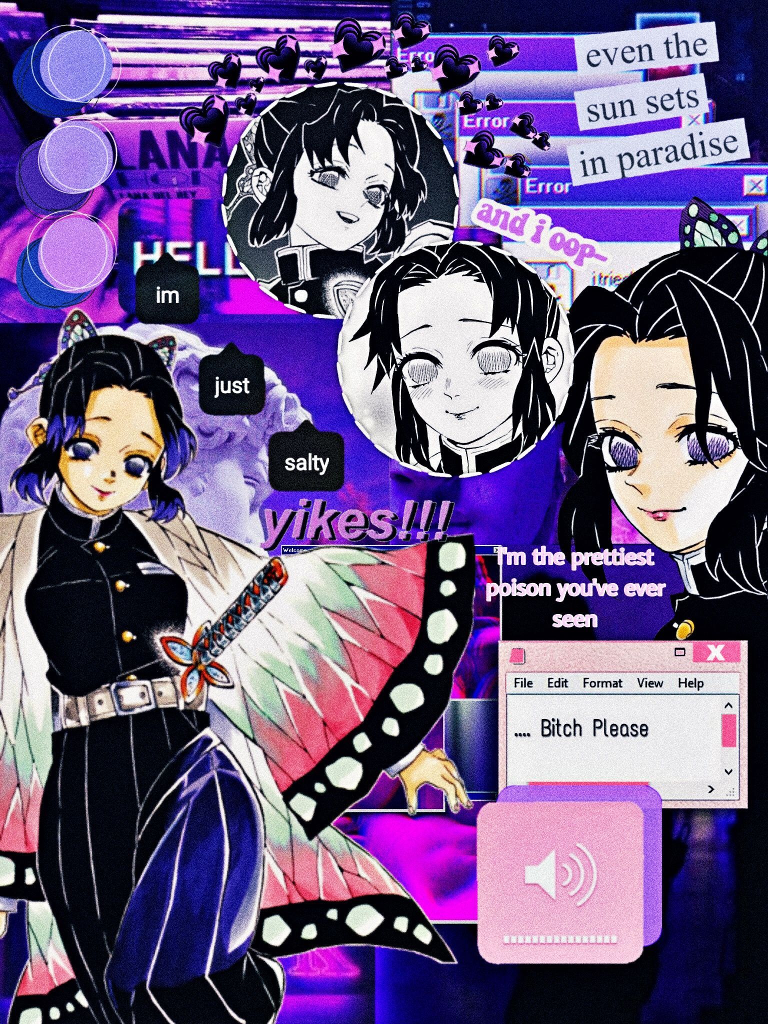 shinobu kocho aesthetic wallpapers wallpaper cave on shinobu kocho aesthetic wallpapers