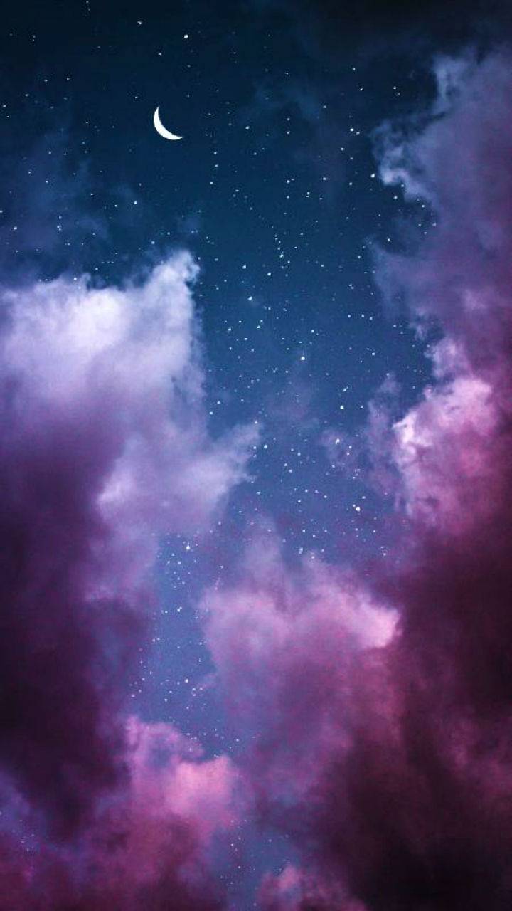 1920x1080 purple anime wallpapers 1080p> download. Purple Aesthetic Night Sky Wallpapers Wallpaper Cave