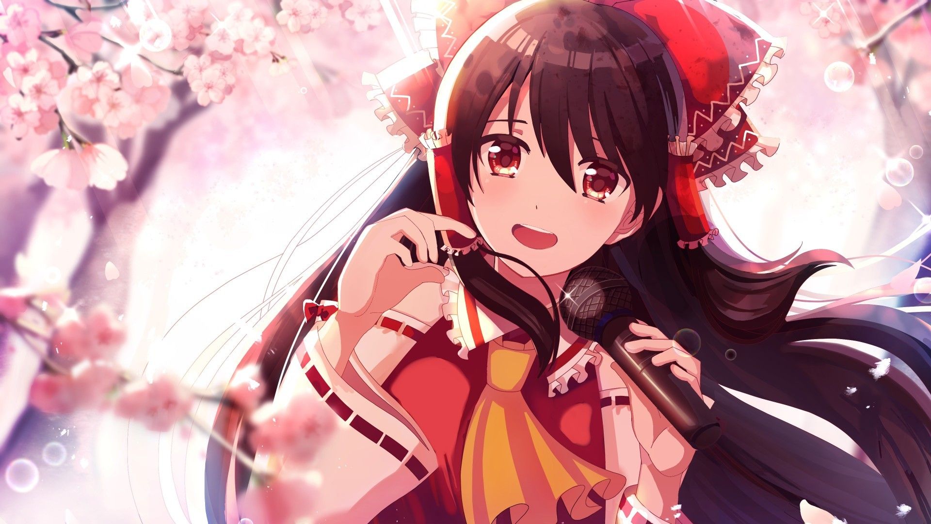 Artist comment here's a reimu hakurei wallpaper from the game touhou. Hakurei Reimu Wallpapers Wallpaper Cave