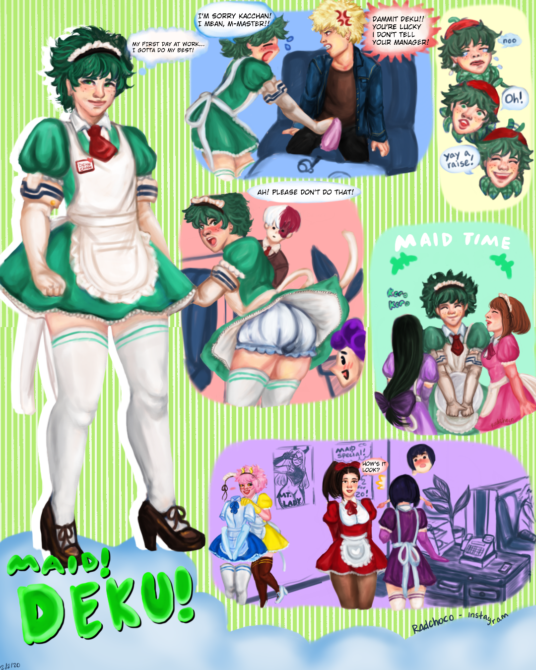 maid deku wallpapers wallpaper cave on maid deku wallpapers