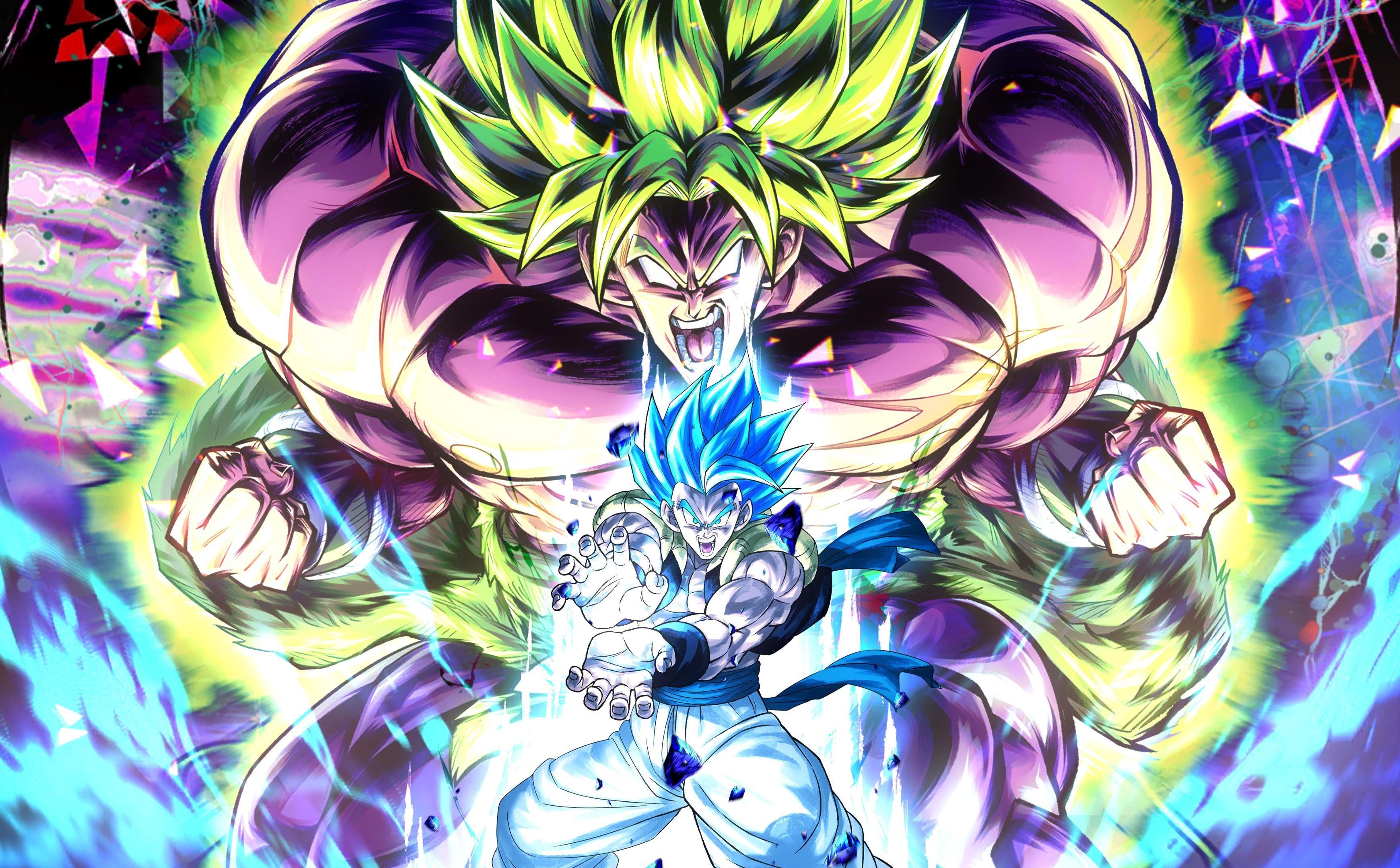 Gogeta vs broly 8k ultra hd wallpaper background imag
