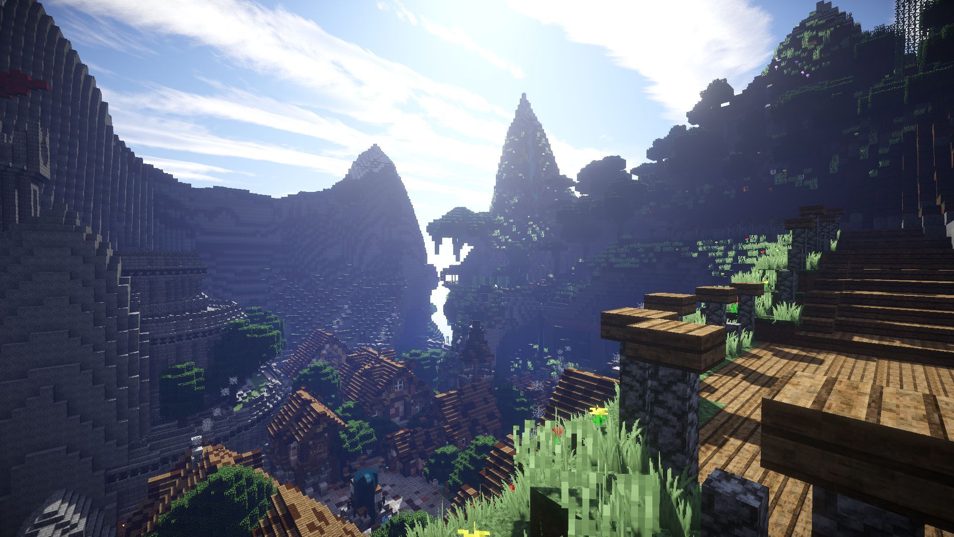 Minecraft scenery wallpaper
