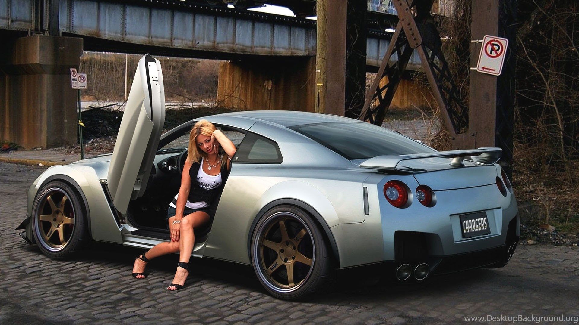 Women with cars wallpapers